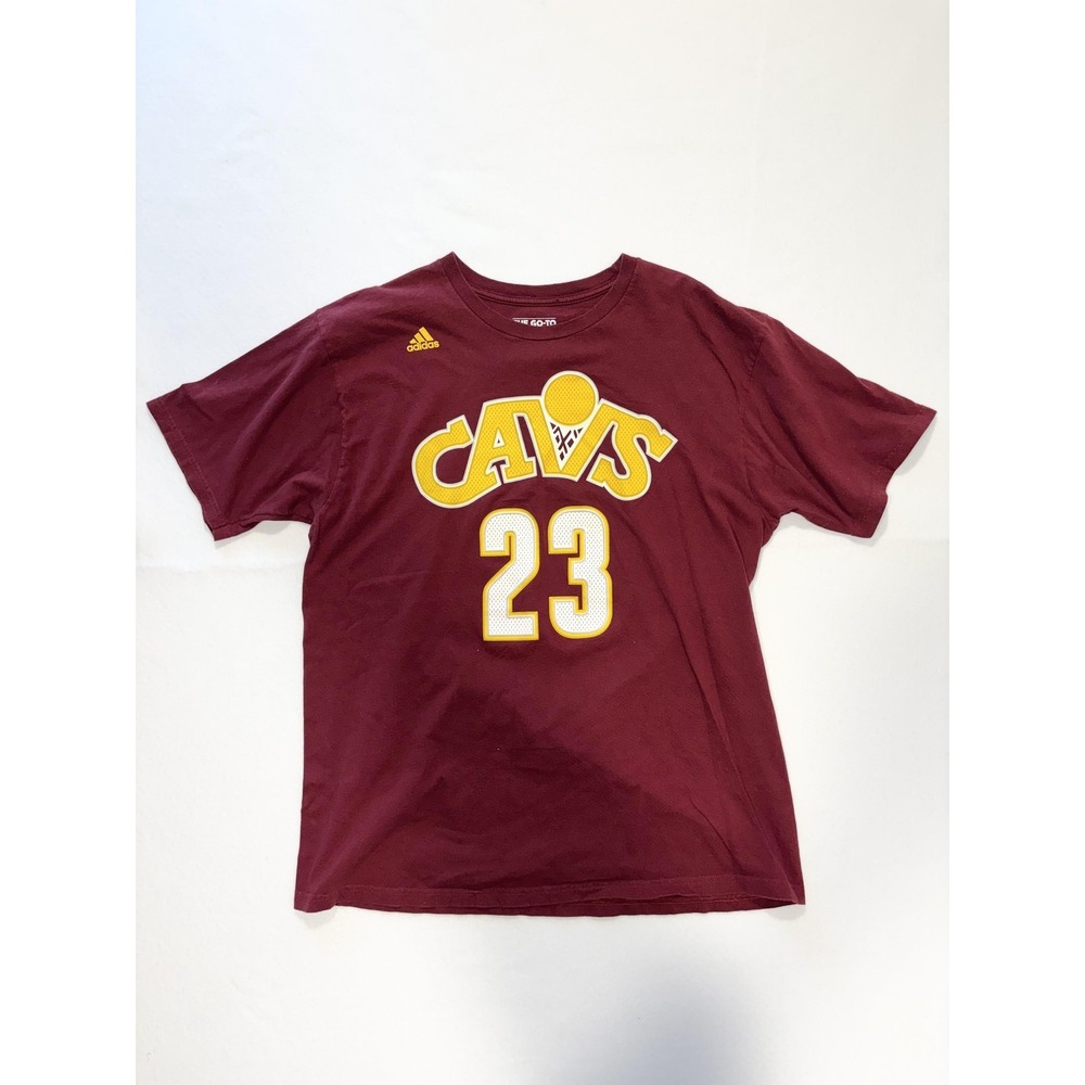Cleveland Cavaliers Shirt Mens XL Red NBA Basketball LeBron James 23 Adidas